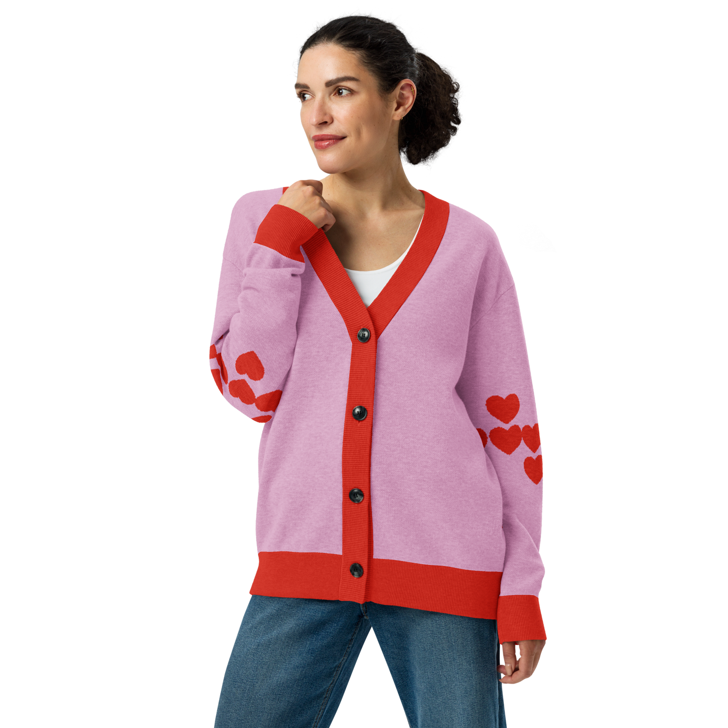 Heart Sleeve Cardigan