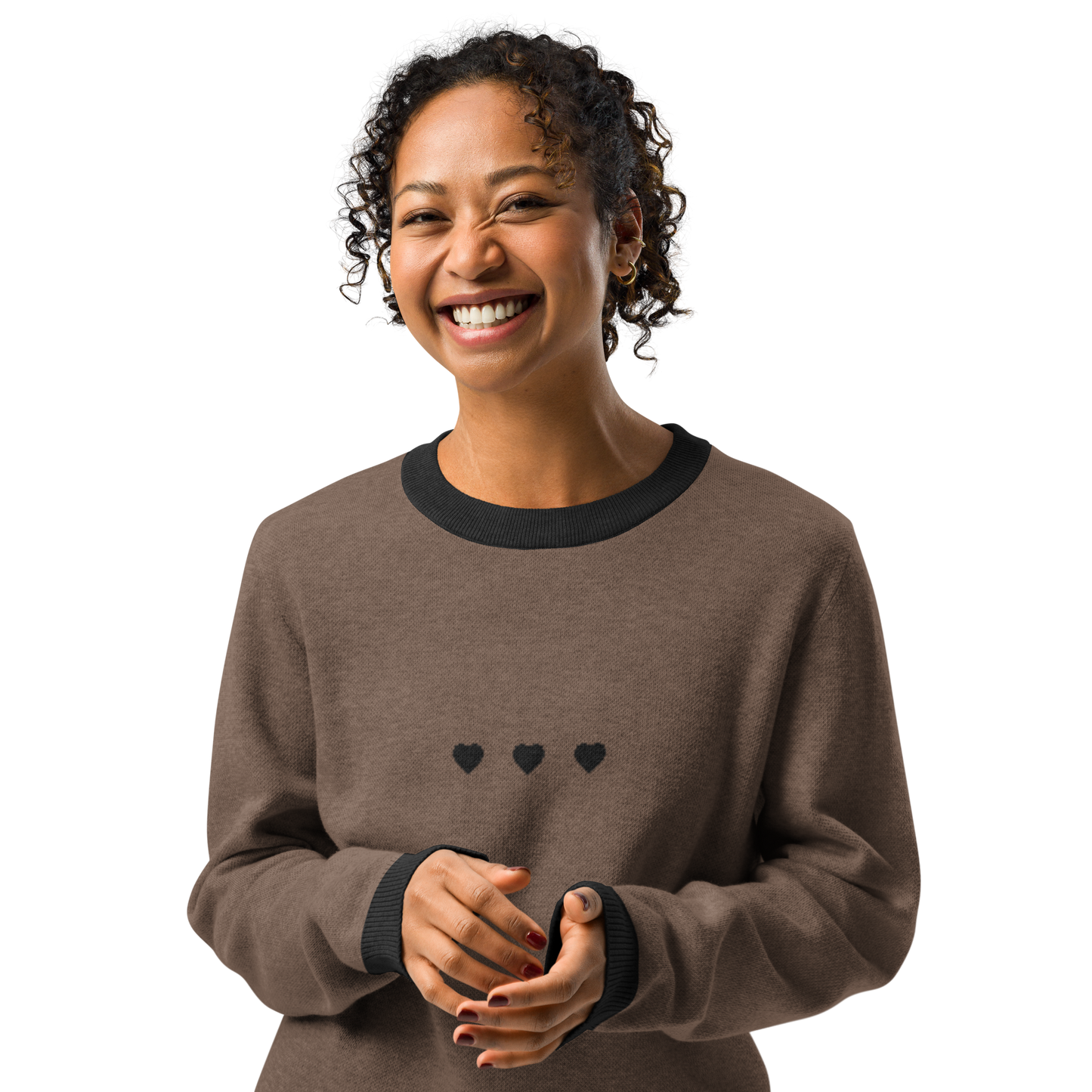 Knitted Crew Neck Sweater