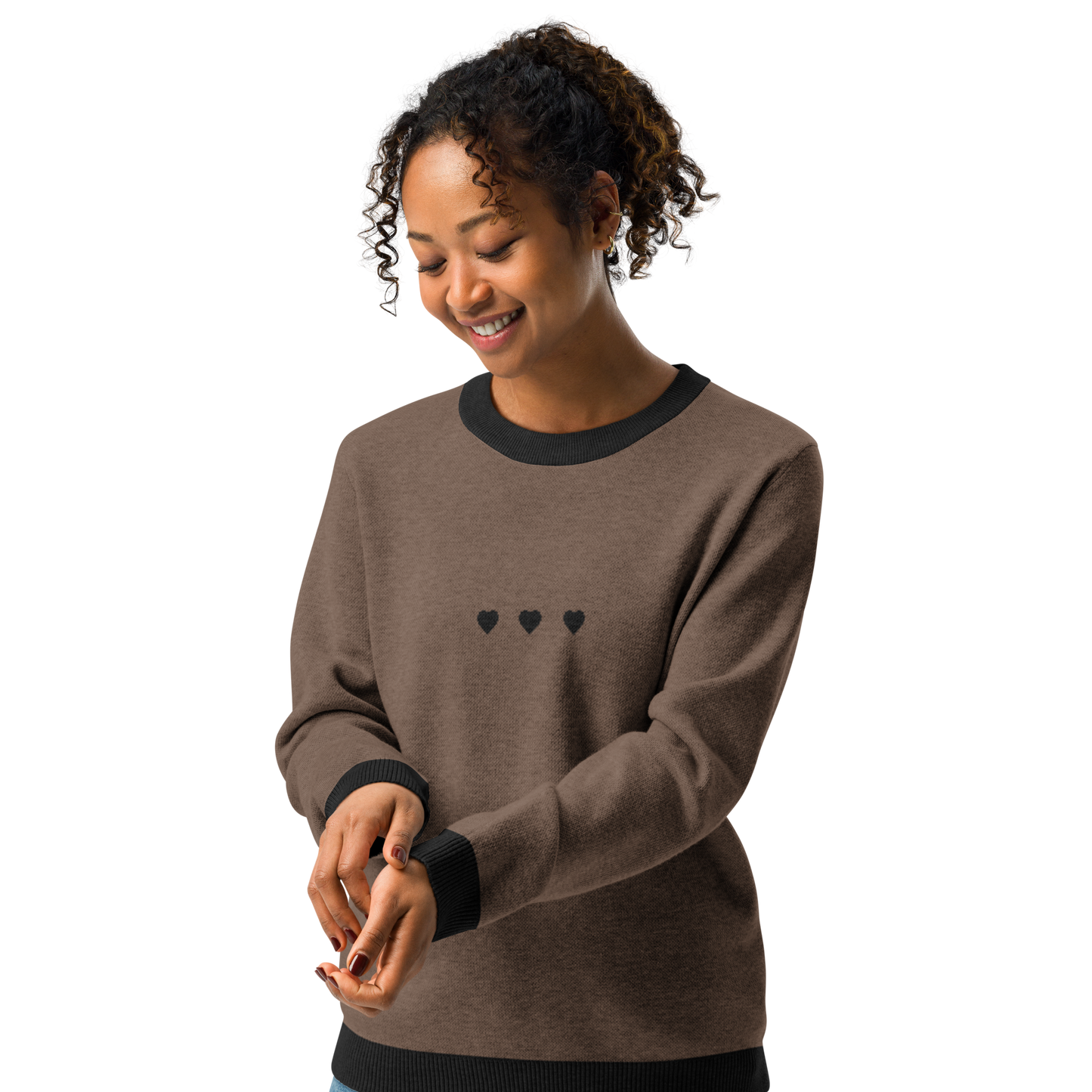 Knitted Crew Neck Sweater