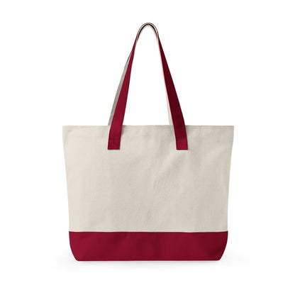Two-Tone "MONARCH" Canvas Tote Bag