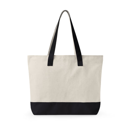 Two-Tone "MONARCH" Canvas Tote Bag