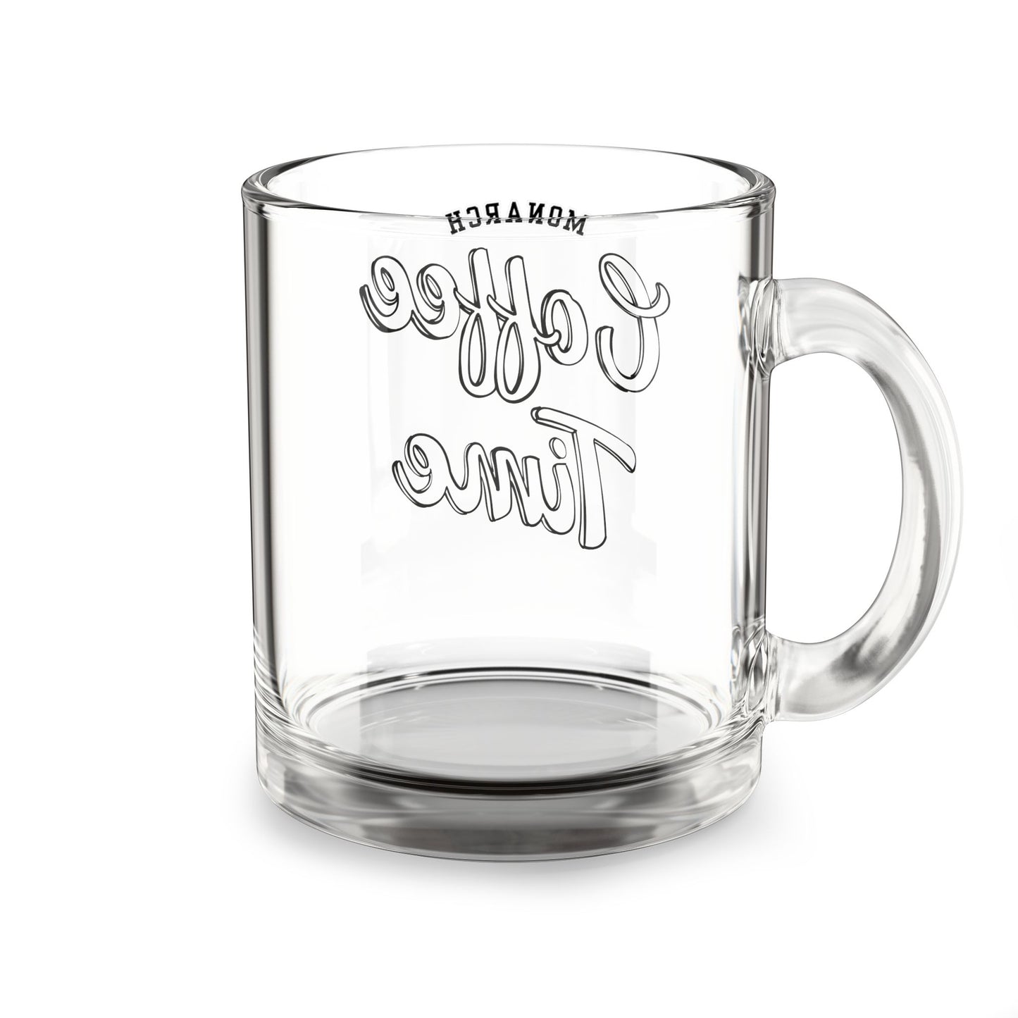 Monarch “Coffee Time” Glass Mug