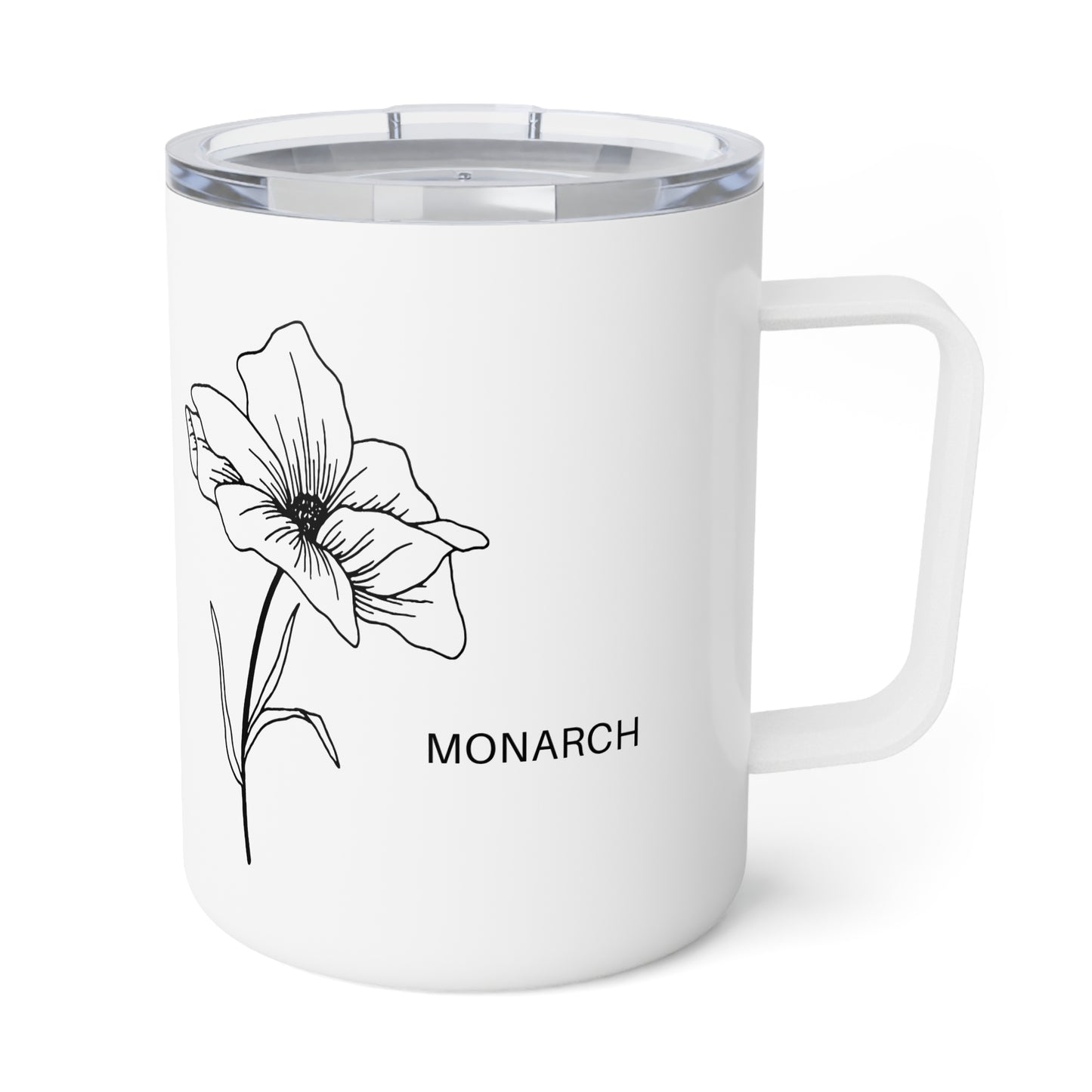 Minimalist Black Line Flower Design