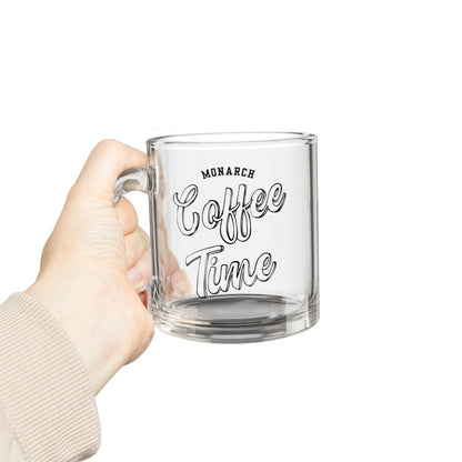 Monarch “Coffee Time” Glass Mug