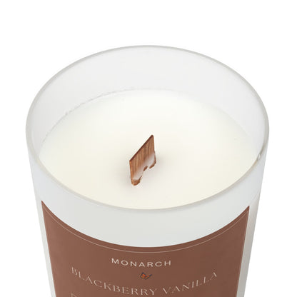 Blackberry Vanilla Frosted Glass Candle