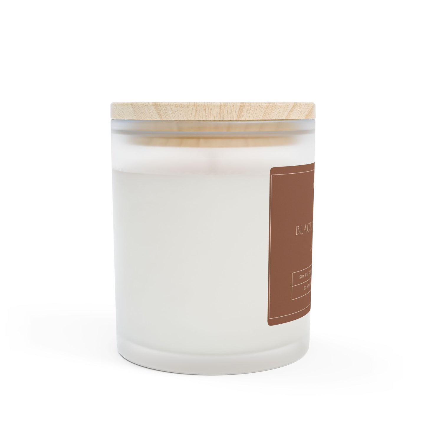 Blackberry Vanilla Frosted Glass Candle