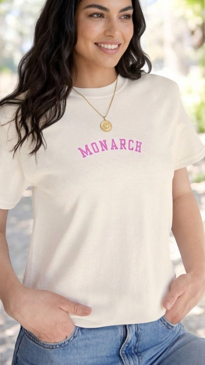 Monarch Pink Arch Tee
