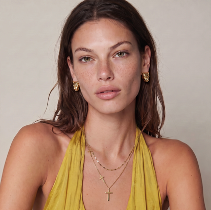 Divine Layers Cross Necklace Set