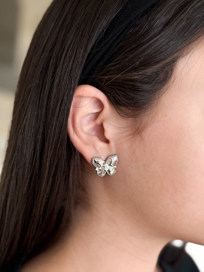 Crystal Butterfly Studs