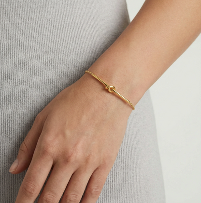 Twisted Knot Bar Bracelet