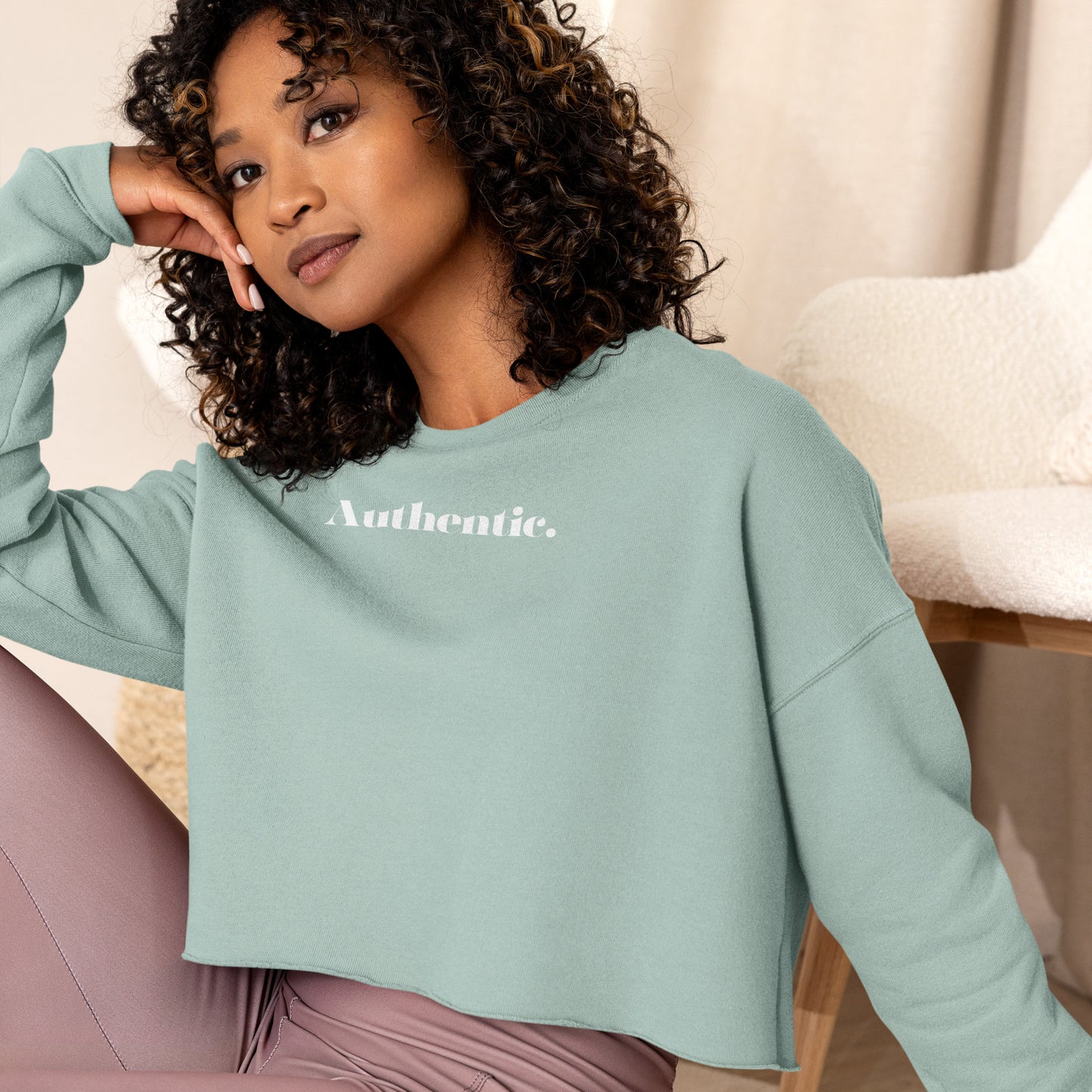 Authentic Crop Sweatshirt