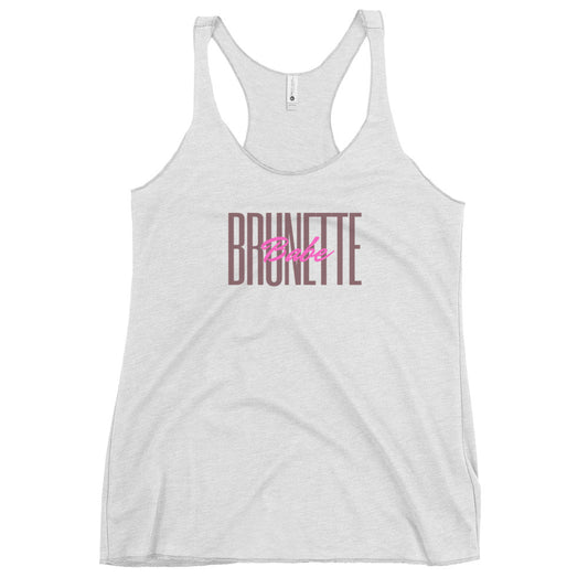 Brunette Babe Racerback Tank